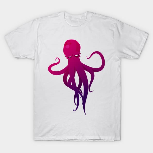 Purple  Octopus T-Shirt by Yehuda